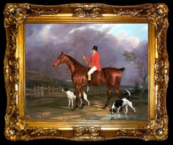 framed  unknow artist Classical hunting fox, Equestrian and Beautiful Horses, 248., ta009-2